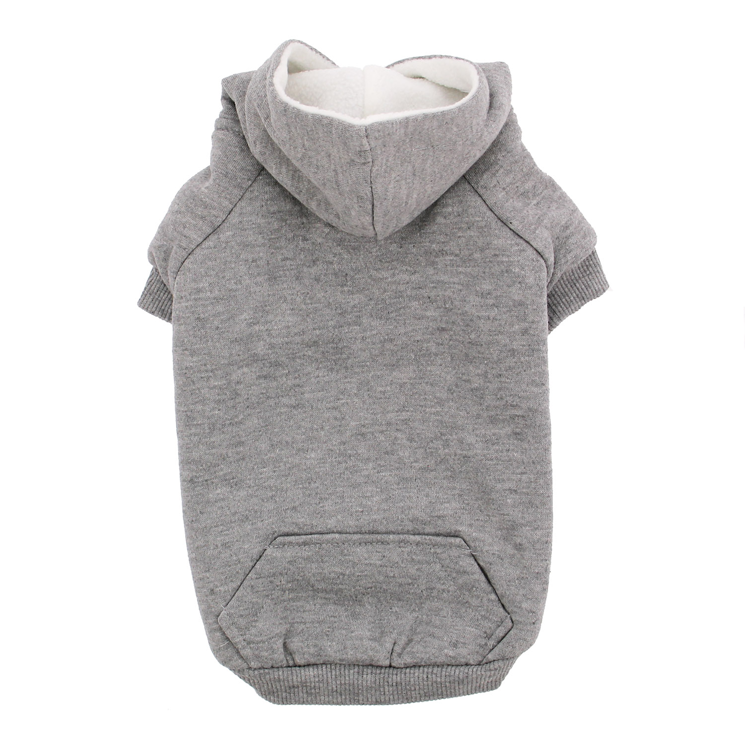 Fleece Lined Dog Hoodie by Zack & Zoey Gray with Same Day Shipping