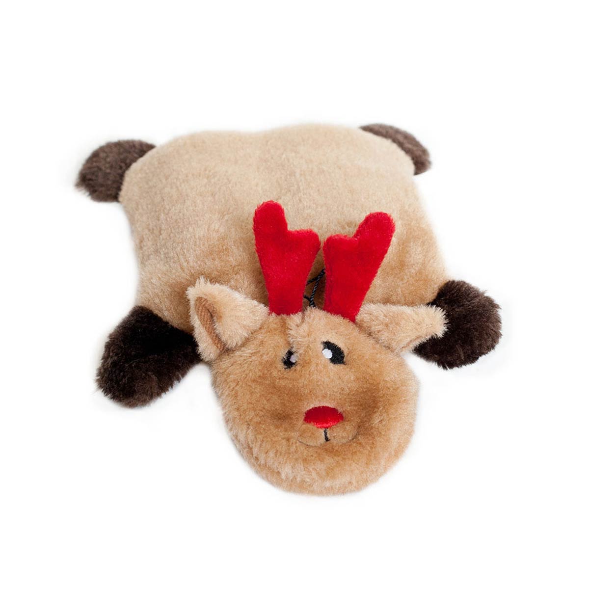 stuffed reindeer dog toy